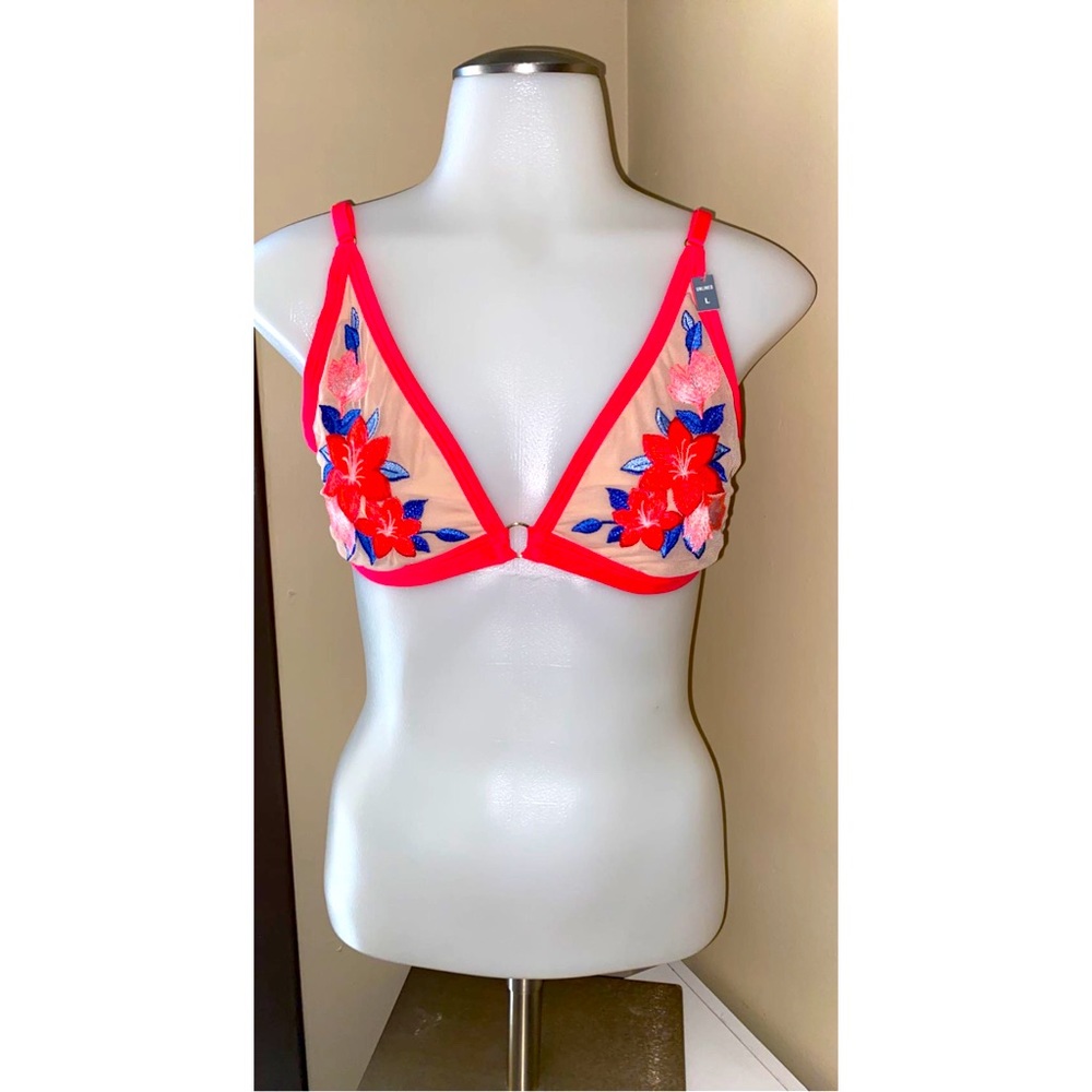 PINK Floral Bralette